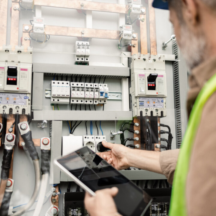 electrical engineer working