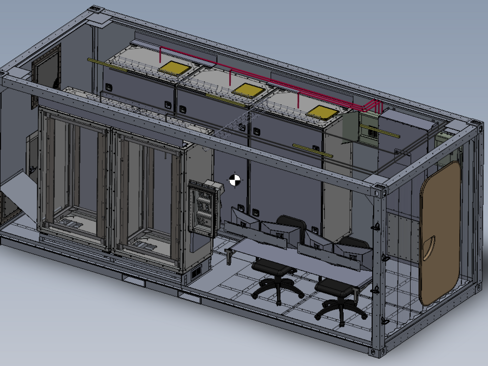 CAD drawing of a SCIF