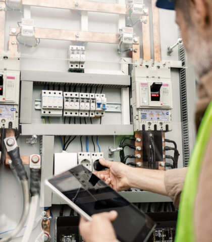 electrical engineer working